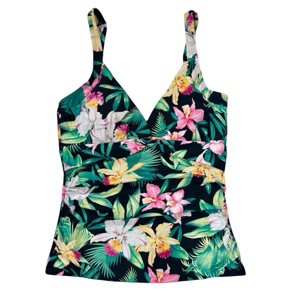 Tommy Bahama Orchid Garden Underwire Tankini Top - Picture 3 of 10